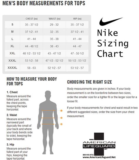 nike compression shirts size chart.